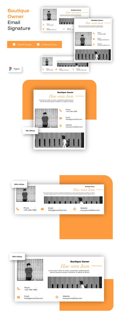 精品店店主电子邮件签名