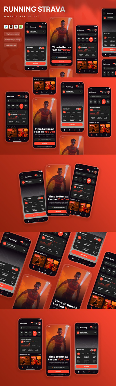 运行 Kalcer 移动应用 UI 套件