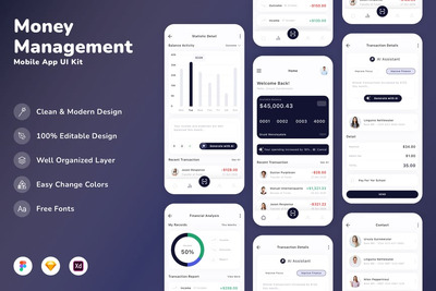 资金管理移动应用 UI 套件