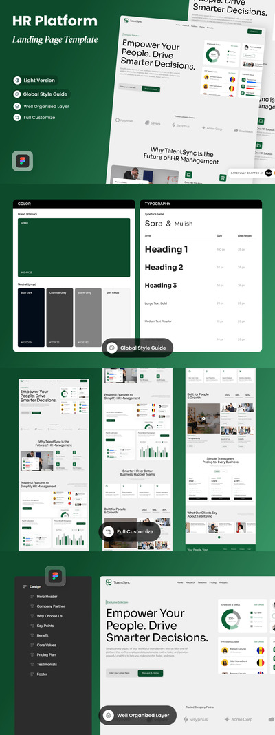 TalentSync – 人力资源平台登陆页面