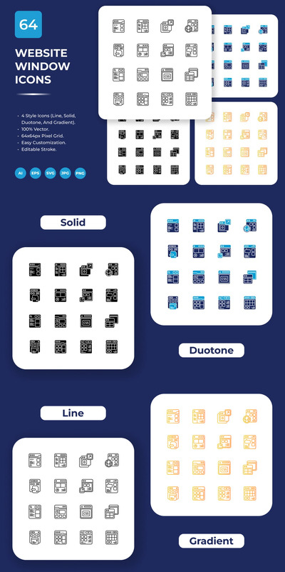 网站窗口图标包