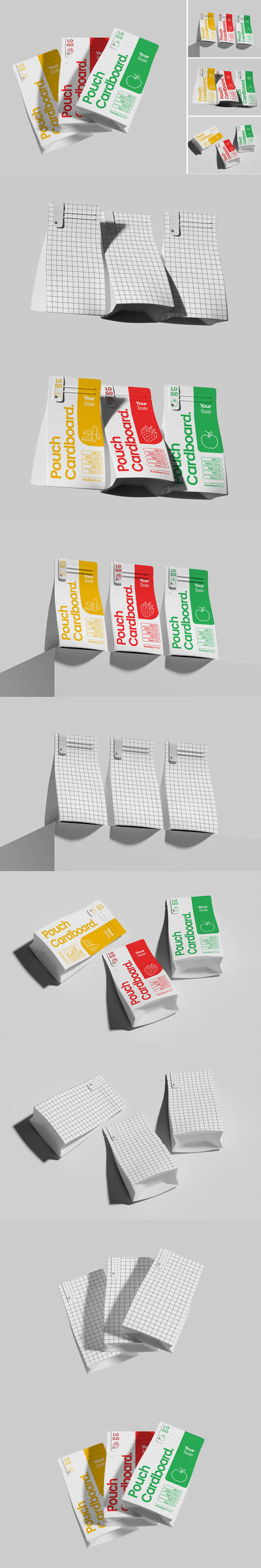 收纳袋拉链品牌标识样机