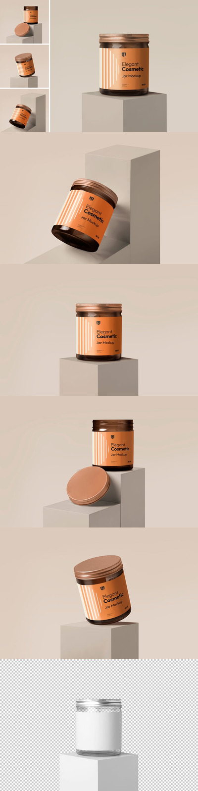 化妆品罐模型