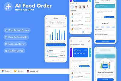 AI 金融科技移动应用 UI 套件
