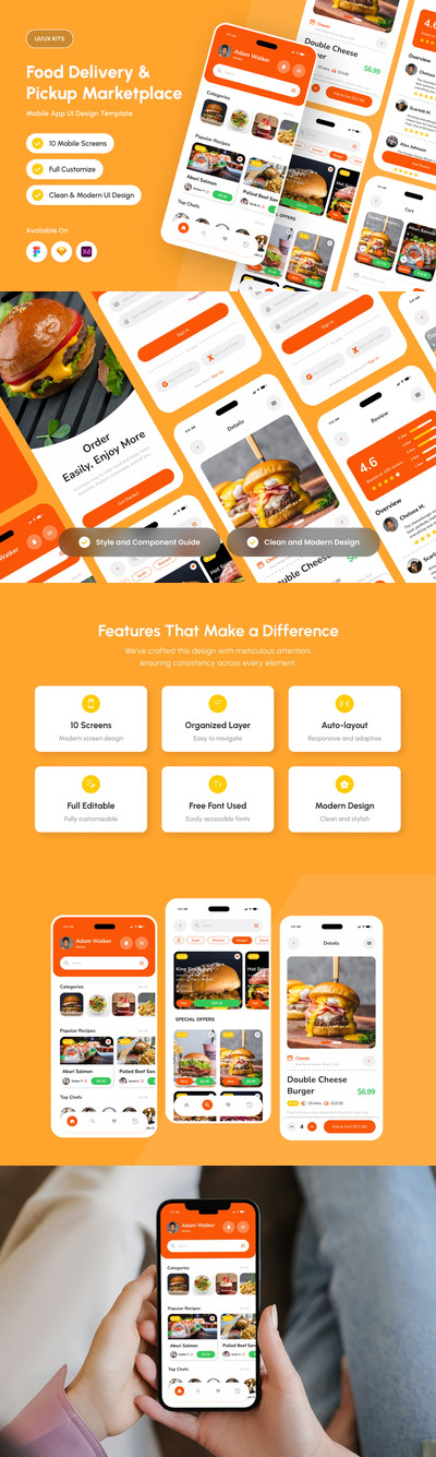 FoodieGo – 食品配送和自取平台应用