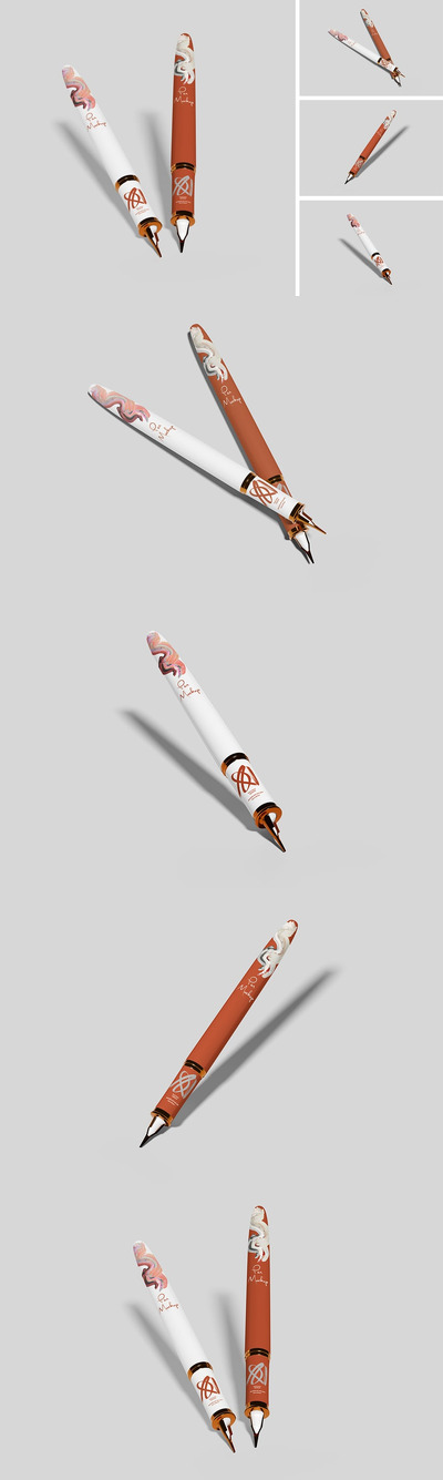 品牌及文具用笔模型