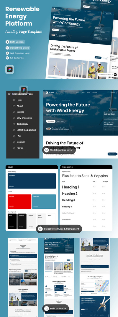 Eneris – 可再生能源平台登陆页面