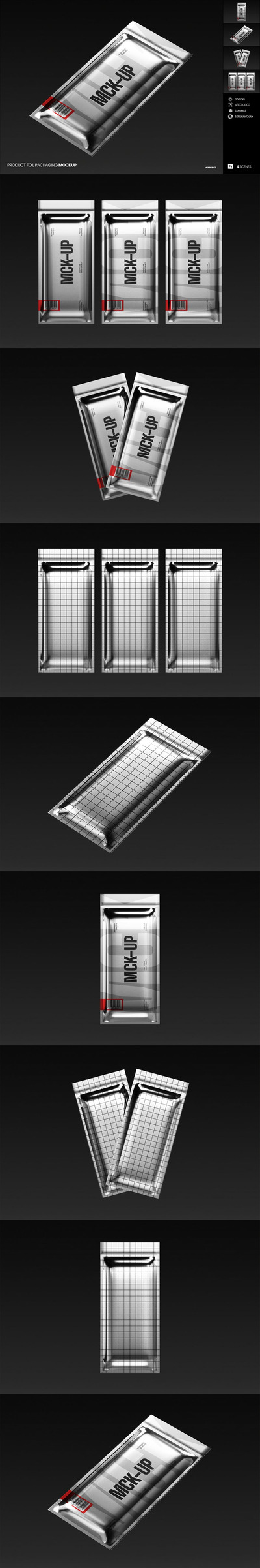 产品铝箔包装模型