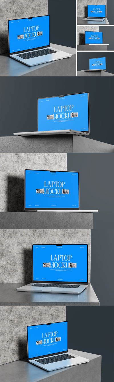 高质量笔记本电脑模型