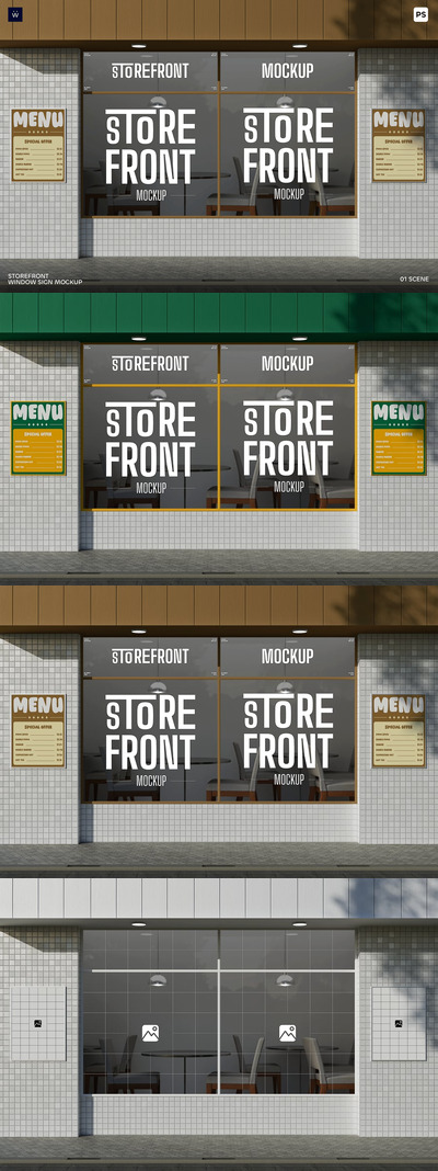 店面橱窗招牌模型