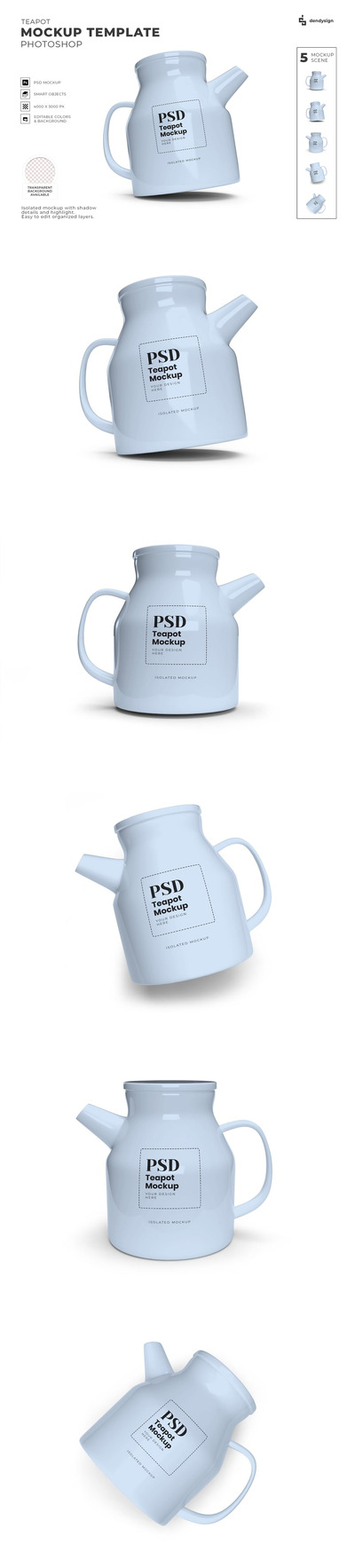 独立茶壶模型模板