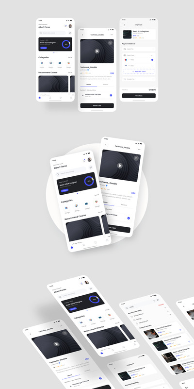 技能提升 – 在线课程应用 UI 套件