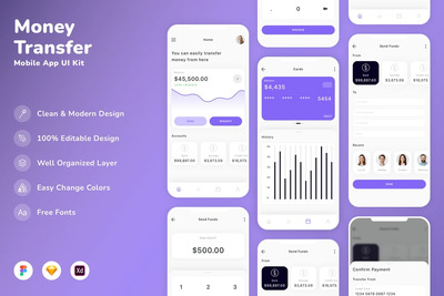 汇款移动应用 UI 套件