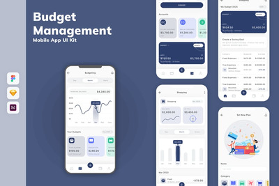 预算管理移动应用 UI 套件