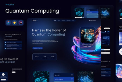 QubitX – 量子计算着陆页