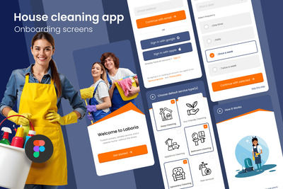 家政服务应用 – 用户引导界面