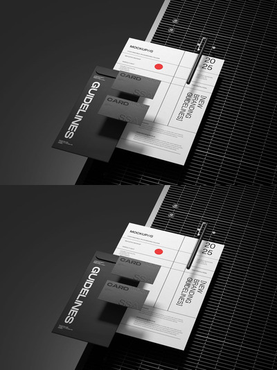 极简文具品牌模型套装