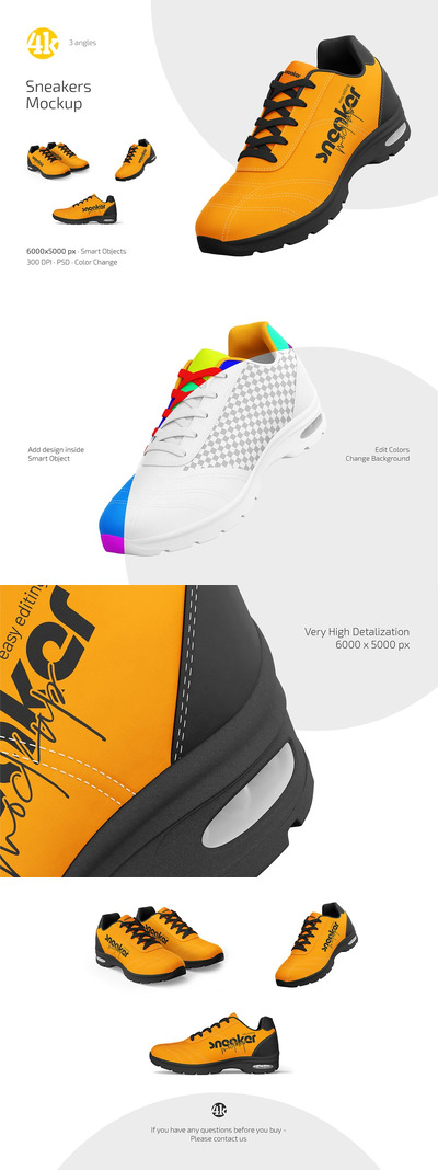 运动鞋模型套装