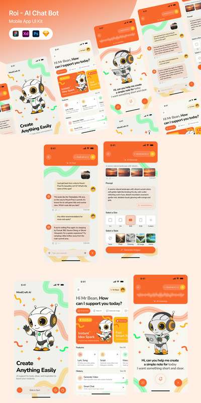 Roi – 人工智能聊天机器人移动应用