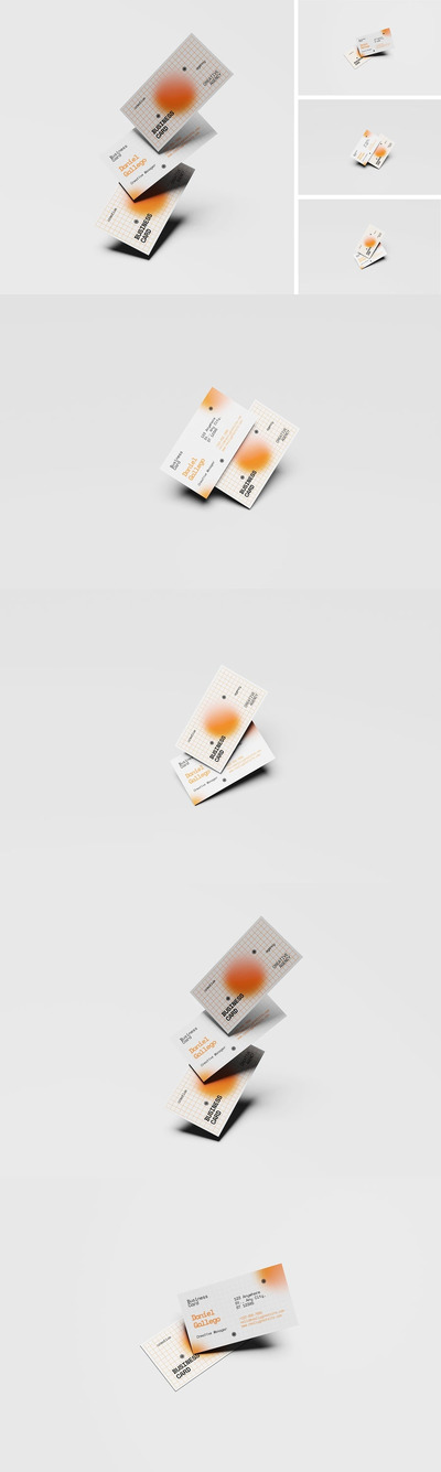 高质量名片样机，用于品牌推广