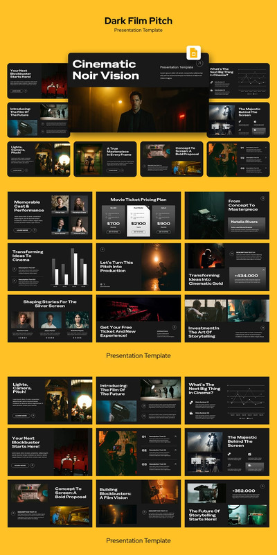 暗黑电影提案谷歌幻灯片