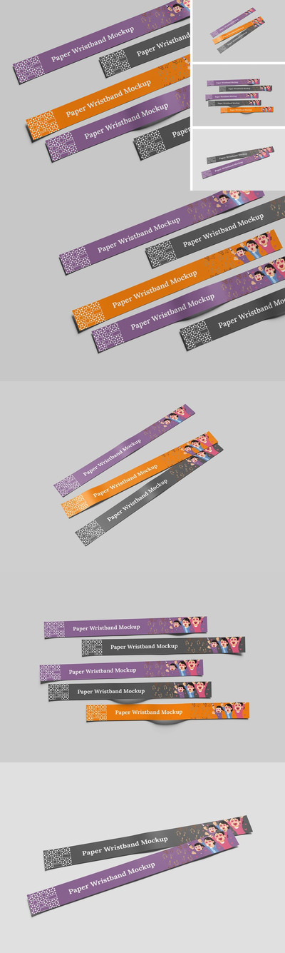纸质腕带模型