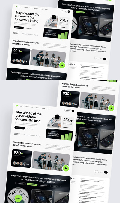 Bostim – 数字营销机构落地页