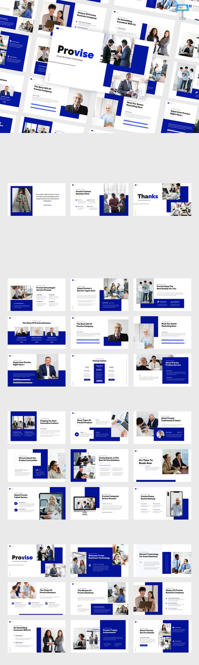 提供 – 商业技术主题演讲模板