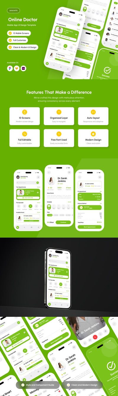 Medilink – 在线医生应用程序设计模板