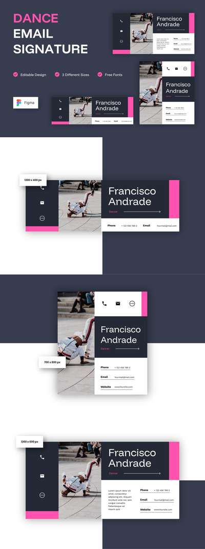 舞者电子邮件签名