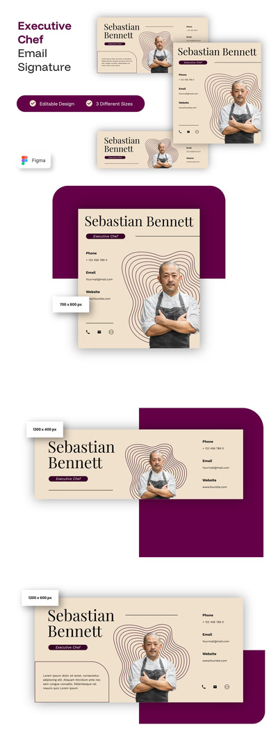 行政总厨电子邮件签名