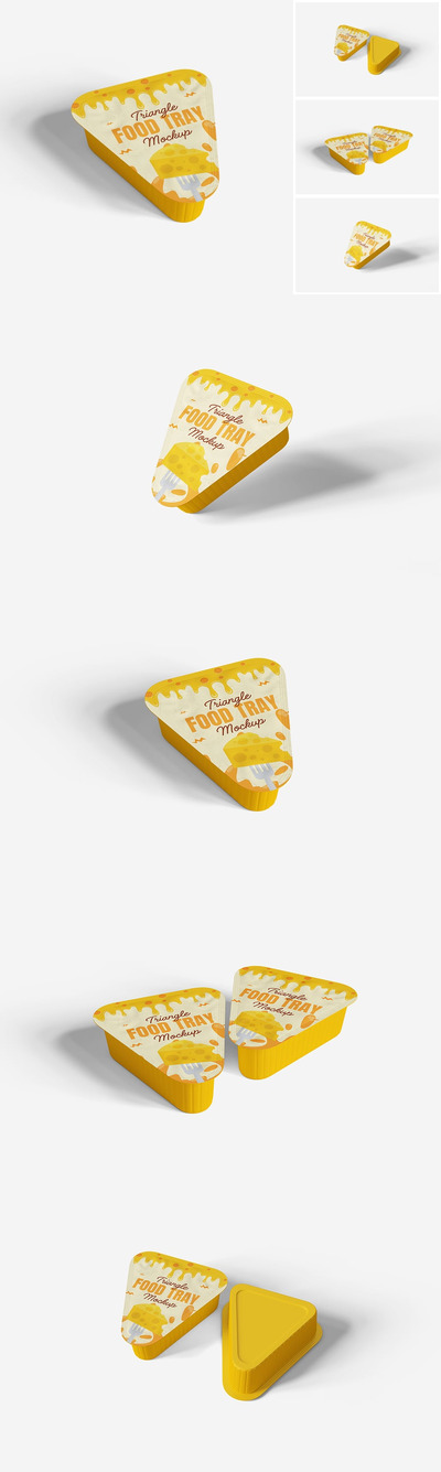 三角形食品托盘模型