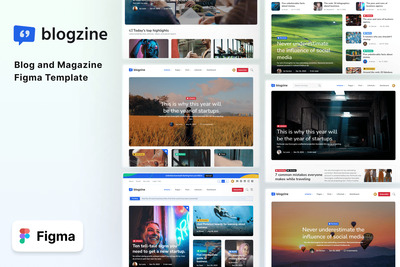 Blogzine – 博客和杂志 Figma 模板