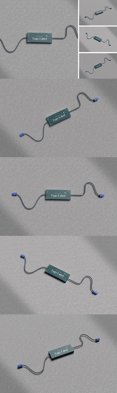 高清标签吊牌样机