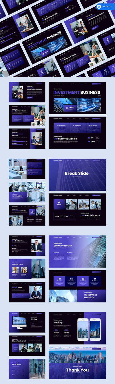 商业投资主题演讲模板