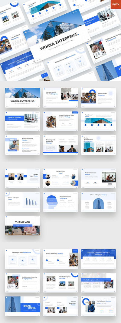Worka Enterprise – 办公公司 PowerPoint
