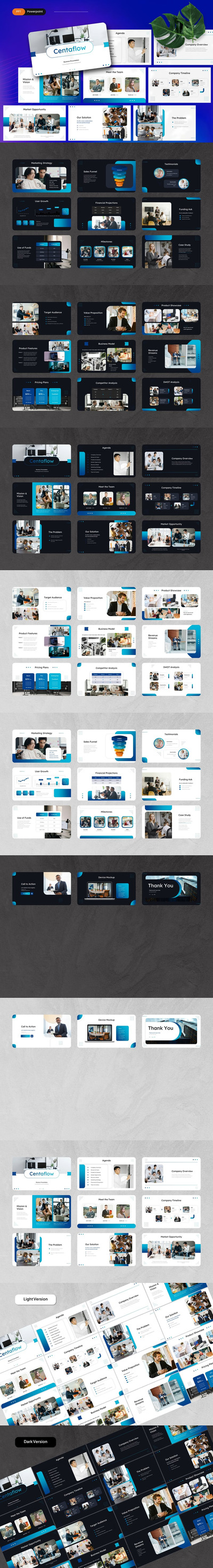 Centaflow – 商务 PowerPoint 模板