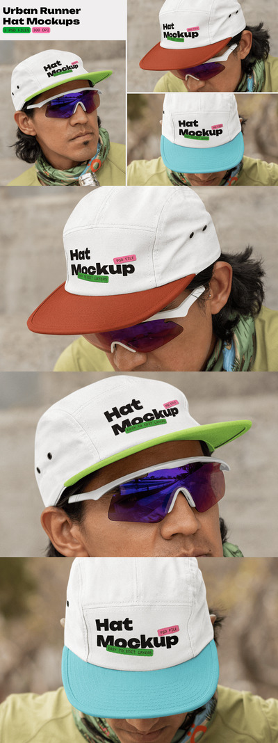 城市跑者帽子模型