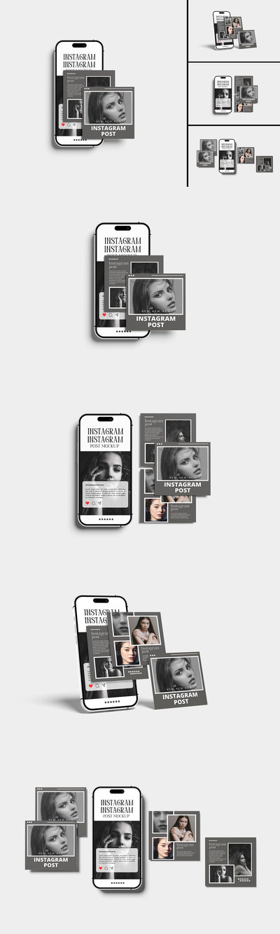 高分辨率 Instagram 帖子模型