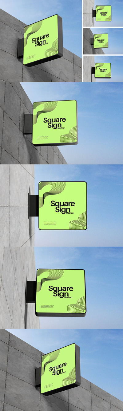 方形广告牌模型