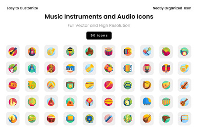 乐器和音频图标