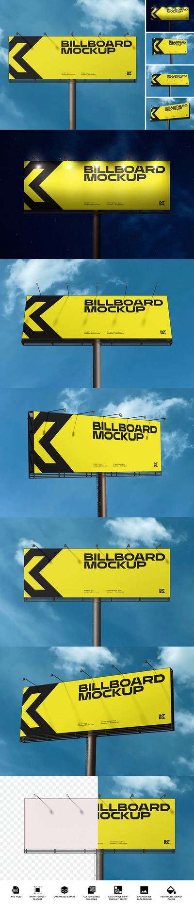 高质量户外广告牌模型