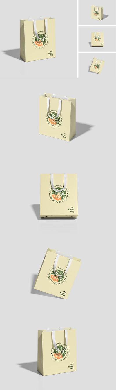 高品质购物袋模型