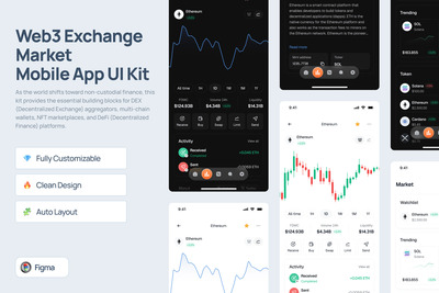 Web3 交易市场移动应用 UI 套件