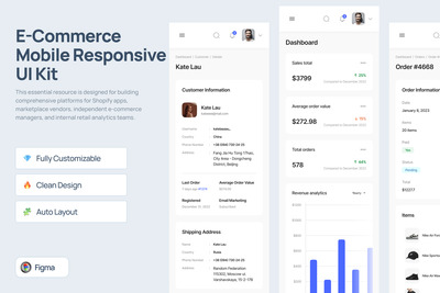 电子商务移动响应式 UI 工具包 – Tuks