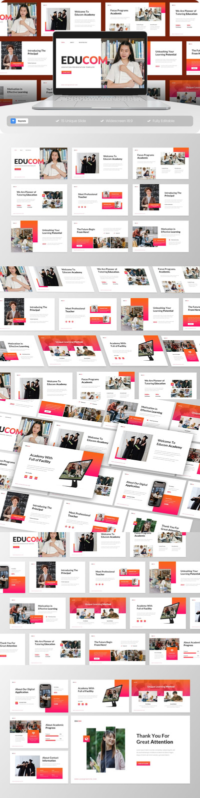 Educom – 教育主题演讲模板