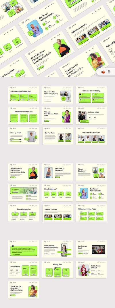 教育——教育主题 PowerPoint 模板