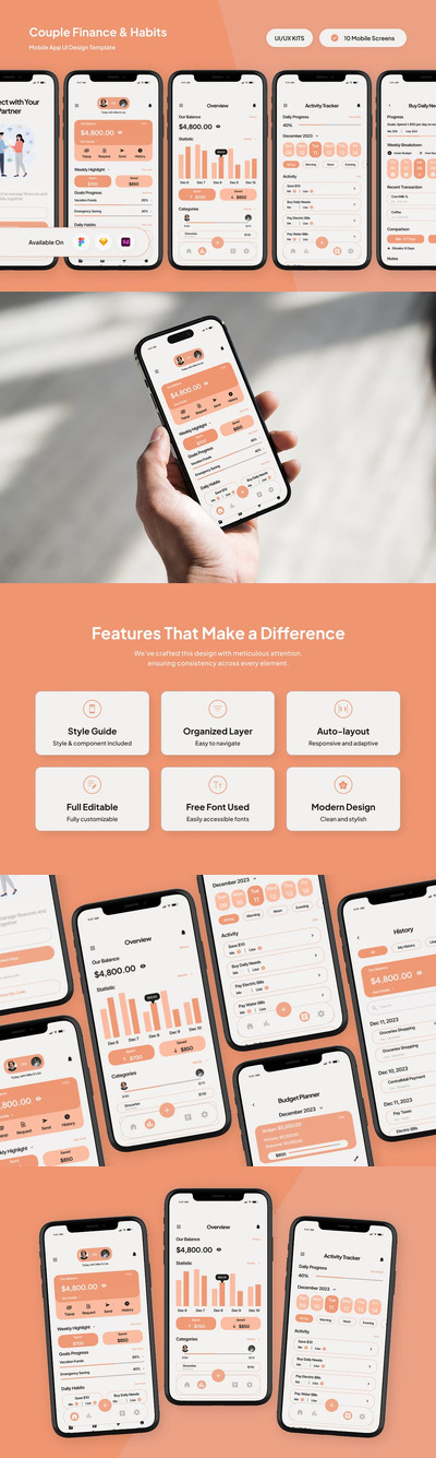 Duollet – 共享钱包应用界面