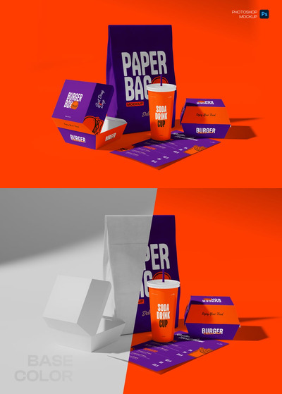 快餐包装模型