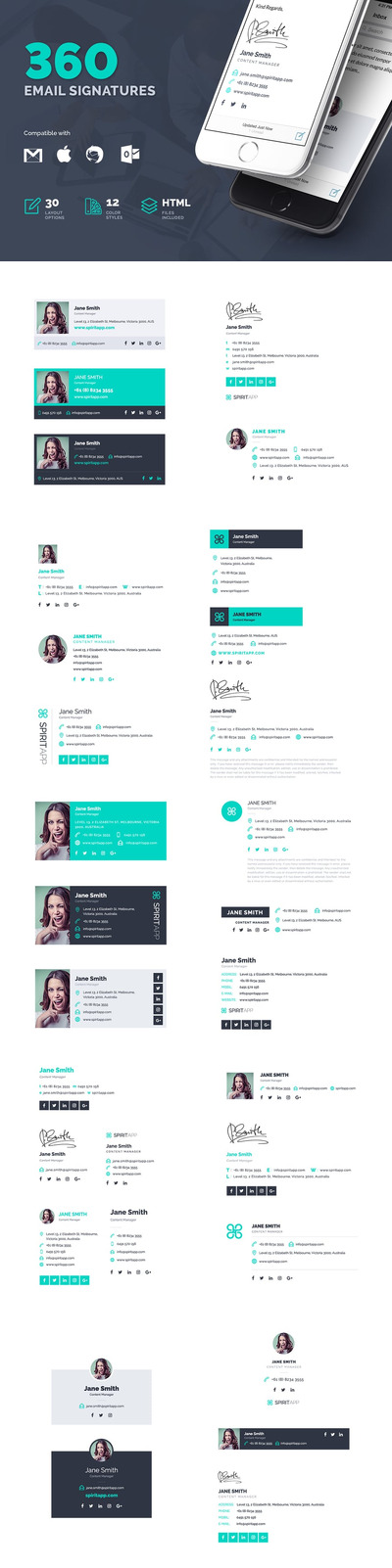 360款专业电子签名模板